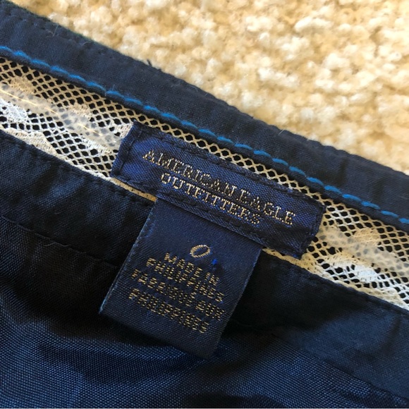 American eagle outfitters wool blend plaid strapless dress Y2k early 2000s - Picture 5 of 7